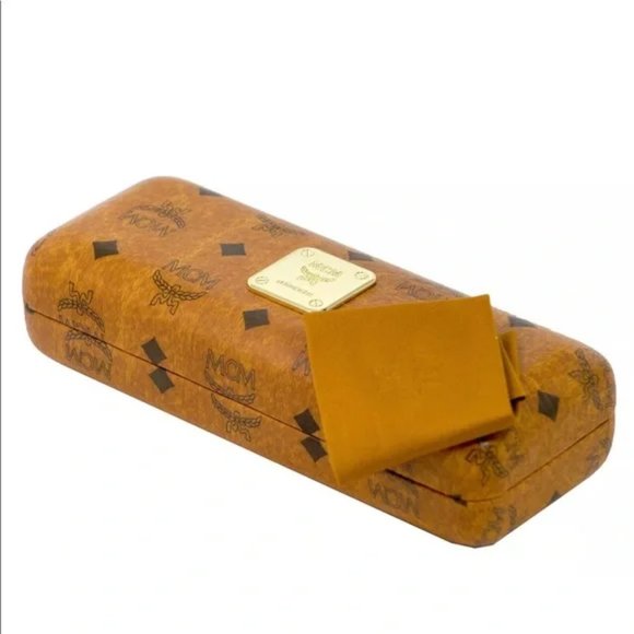 MCM Accessories Mcm Cognac Viseto Eyeglass Case Cleaning Cloth